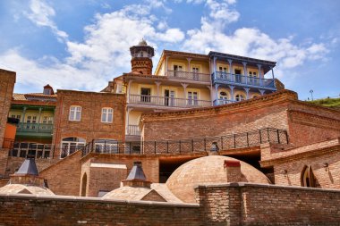 Eski Tiflis 'in tuğla evleri