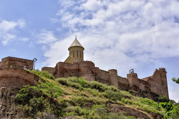 Vue Sur Forteresse Narikala Tbilissi Géorgie — Photo