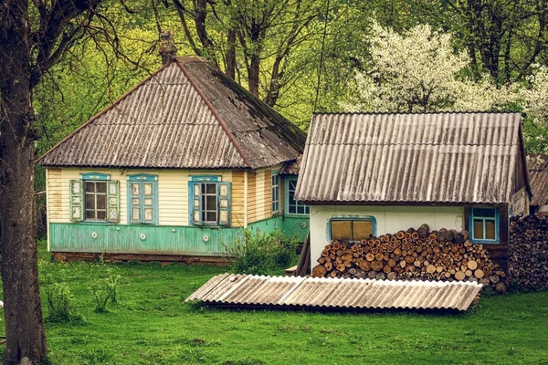 Oude Houten Huizen Mezmai Krasnodar Territory Rusland — Stockfoto