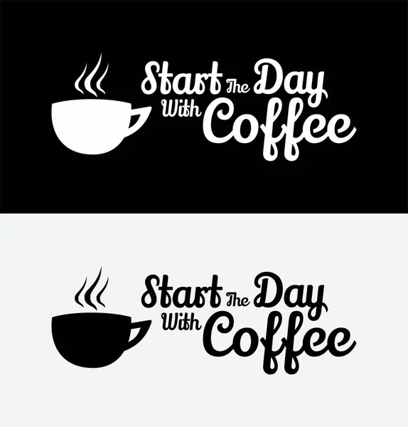 Typografie Vector Grafisch Van Koffie Typografie Koffie Template Perfect Voor — Stockvector