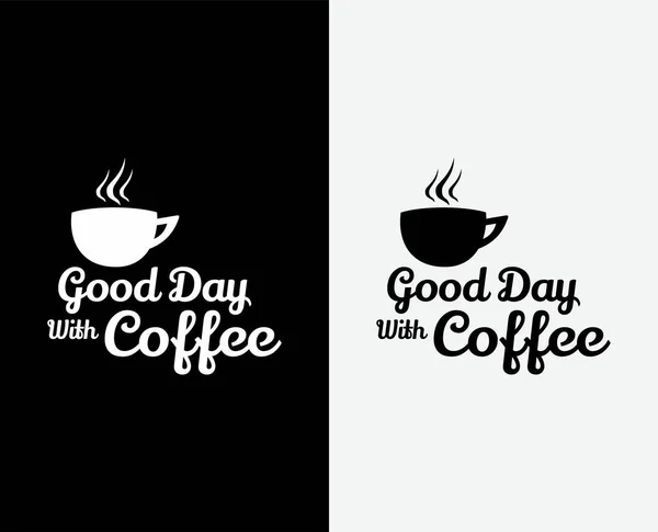 Typografie Vector Grafisch Van Koffie Typografie Koffie Template Perfect Voor — Stockvector