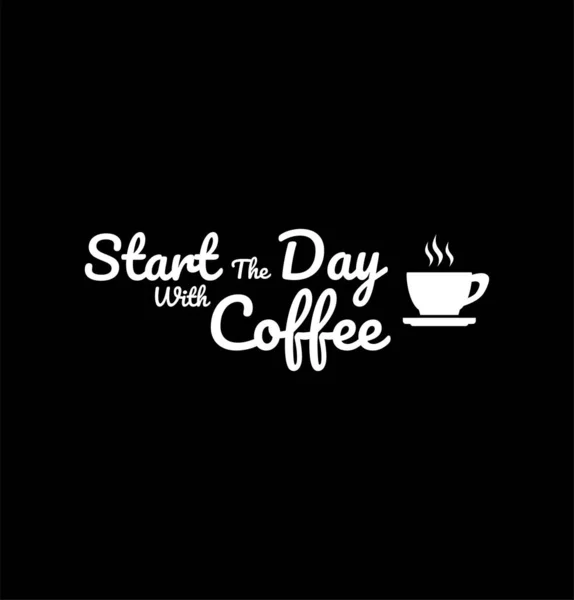 Typografie Vector Grafisch Van Koffie Typografie Koffie Template Perfect Voor — Stockvector