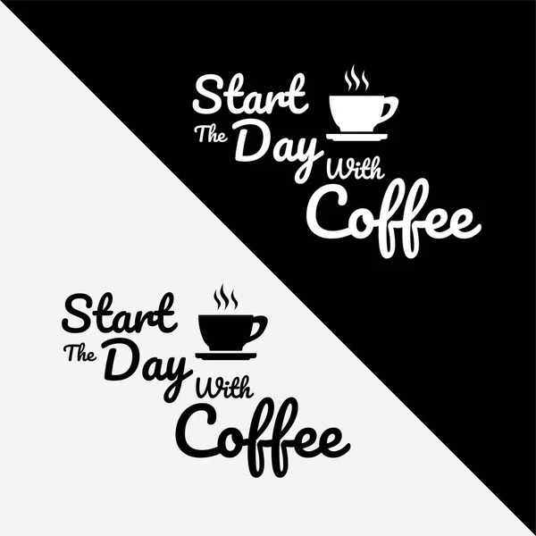 Typografie Vector Grafisch Van Koffie Typografie Koffie Template Perfect Voor — Stockvector