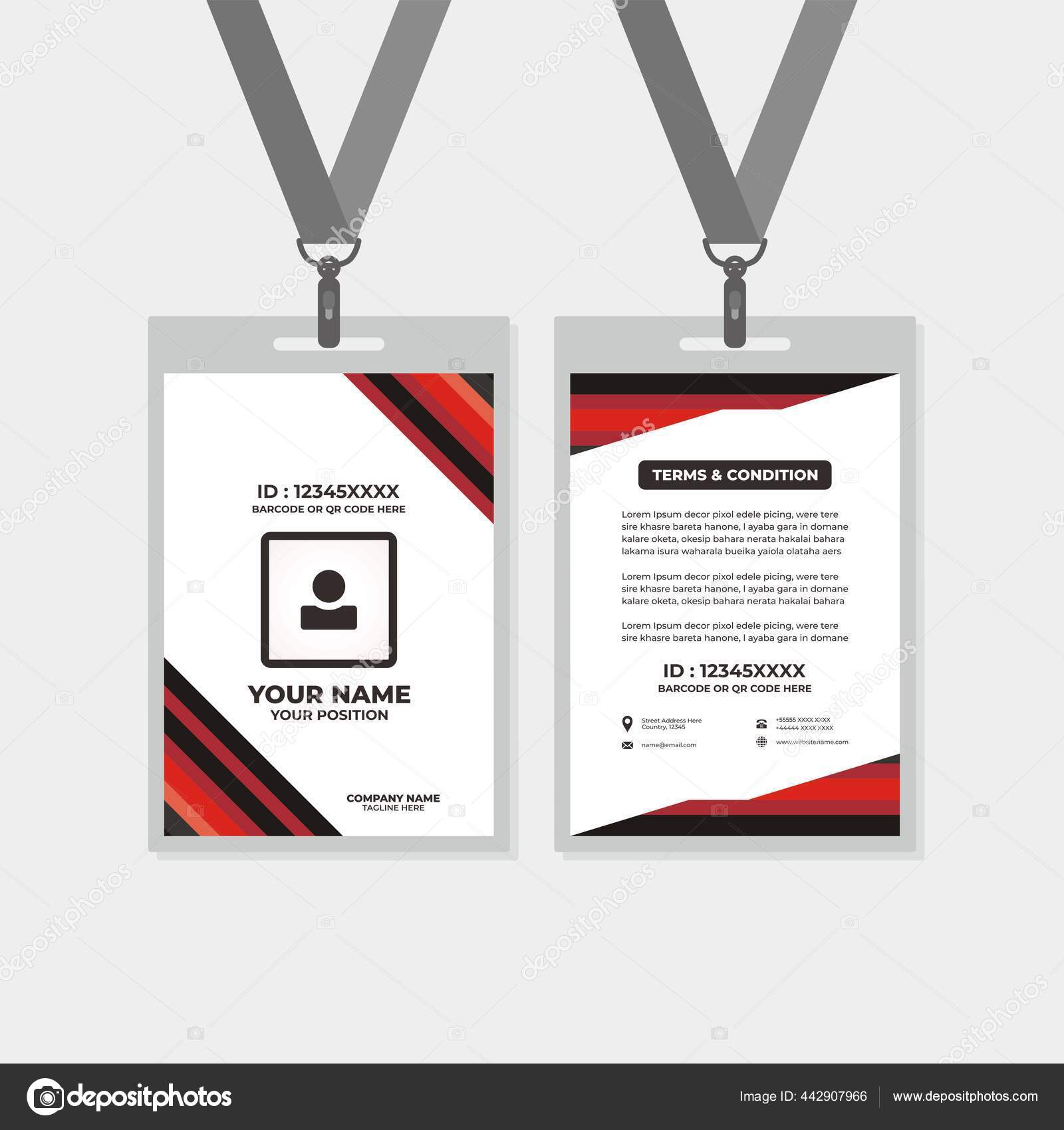 Design Template Card Name Committee Office Member Corporate Company Vector Image By C Suhadidesign Vector Stock