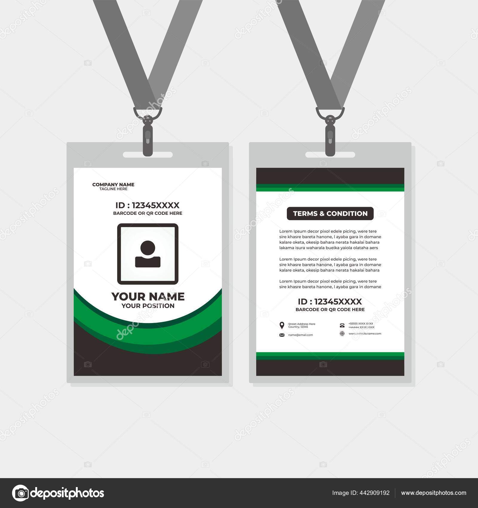 Design Template Card Name Committee Office Member Corporate Company Vector Image By C Suhadidesign Vector Stock