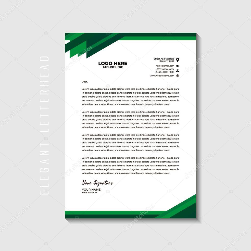 Illustration vector graphic of letterhead,perfect for letterhead template,letterhead business,letterhead office,office stationery,office needs,employees,etc