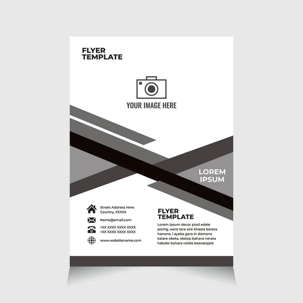 Dépliant Modèle Dépliant Entreprise Dépliant Entreprise Dépliant Brochure Modèle Brochure — Image vectorielle
