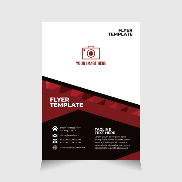 Flyer Flyer Template Flyer Business Flyer Corporate Brochure Brochure Template — Stock Vector