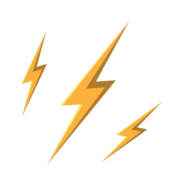 Lighting Thunder Bolt Lighting Flash Icons — стоковый вектор