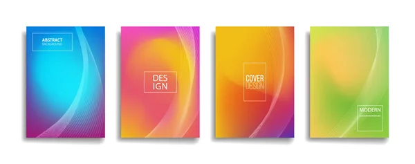 Ljus Gradient Färg Abstrakt Linje Mönster Bakgrund Täcka Design Modern — Stock vektor