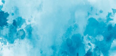 Soyut suluboya resim arka plan şablonu. metin, bayrak, sunum veya ürün ekran grafik tasarımı için mavi suluboya arkaplan boşluğu