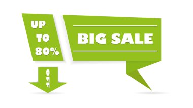 vektör büyük satış afiş eleman vektör