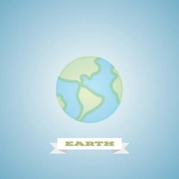 Globe earth logo thin line minimalistic linear flat Vector icon — Stockvector