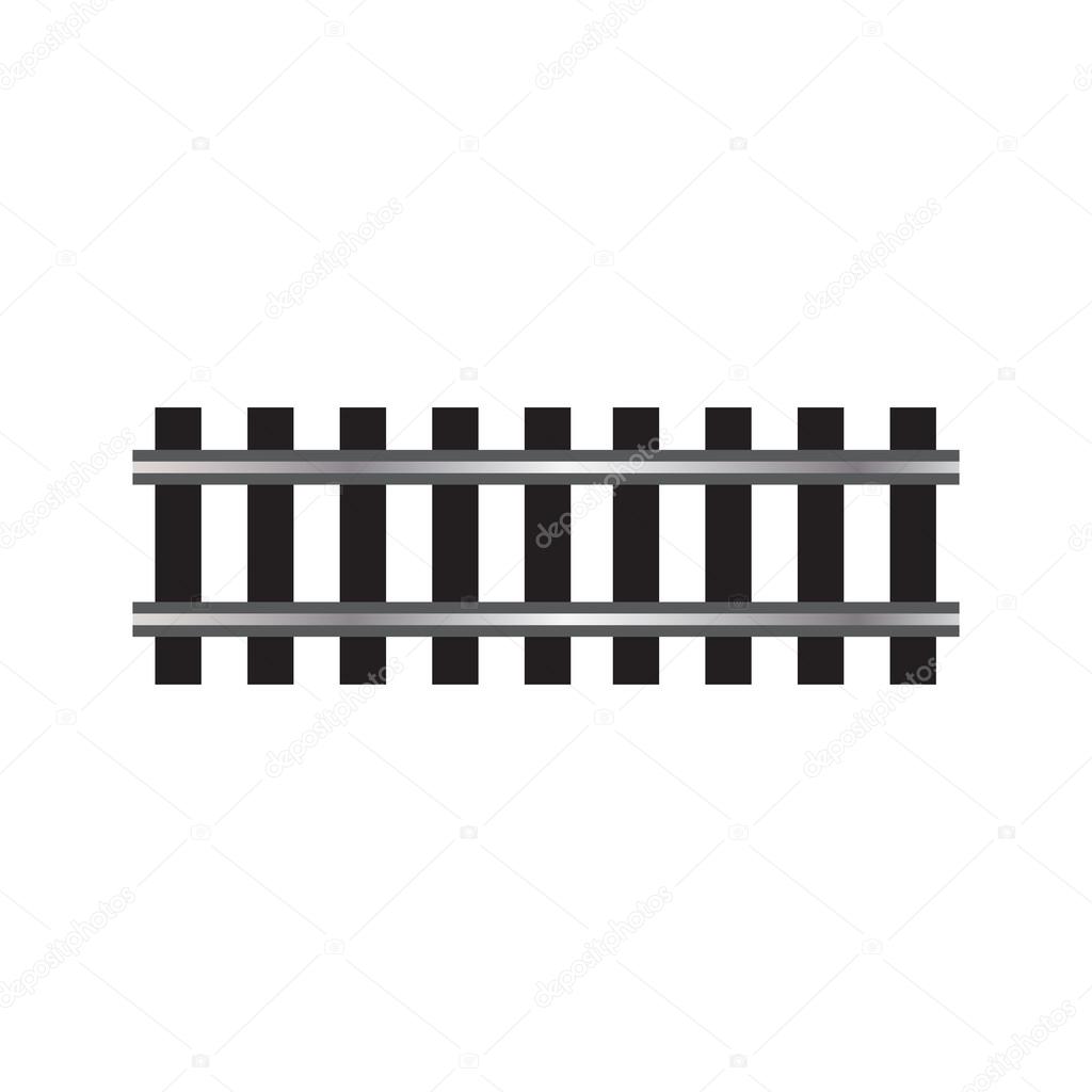 locomotive railroad track rail transport isolated vector  element 