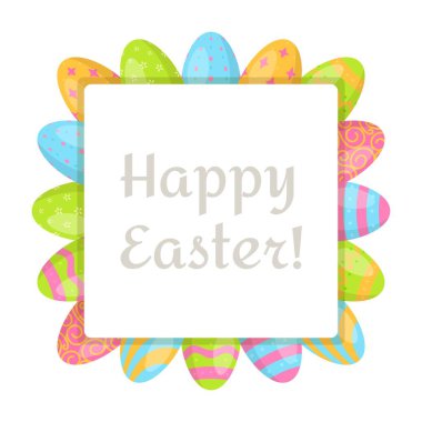 Paskalya Bayramı. Paskalya yumurtalarının vektör çizimi. Kutsama için bir sepet hazırlıyorum. Tatil için yumurta boyama. 