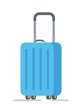 Kişisel eşyalarla dolu izole bir bavulun vektör çizimi. Yeni bir eve ya da daireye taşınıyorum. Yeni ev partisi için tebrikler. Yeni ikametgahta dekorasyon ve mobilya alışverişi..