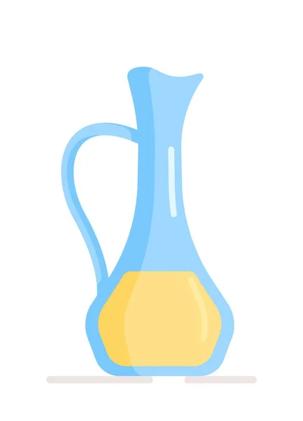 Ilustración Vectorial Una Botella Aislada Aceite Aceite Vegetal Derivado Las — Vector de stock