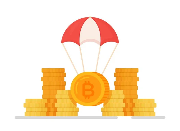 Ilustración Stock Vectorial Bitcoin Concepto Moneda Electrónica Imagen Criptomoneda Vector — Archivo Imágenes Vectoriales