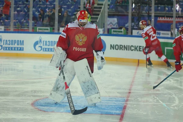 Russische Föderation Sankt Petersburg Gazprom Arena Hockey Channel One Cup — Stockfoto