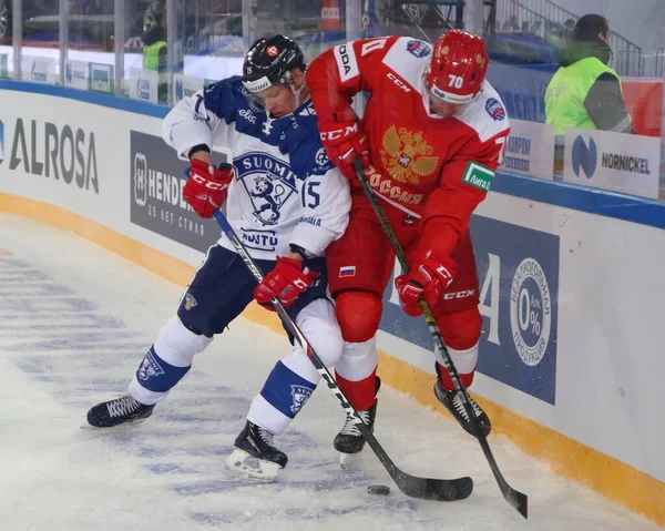 Federación Rusa San Petersburgo Arena Gazprom Hockey Channel One Cup — Foto de Stock