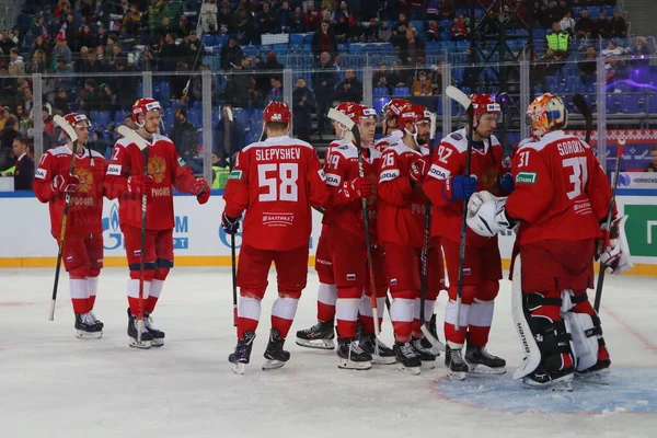 Federação Russa São Petersburgo Arena Gazprom Hóquei Channel One Cup — Fotografia de Stock