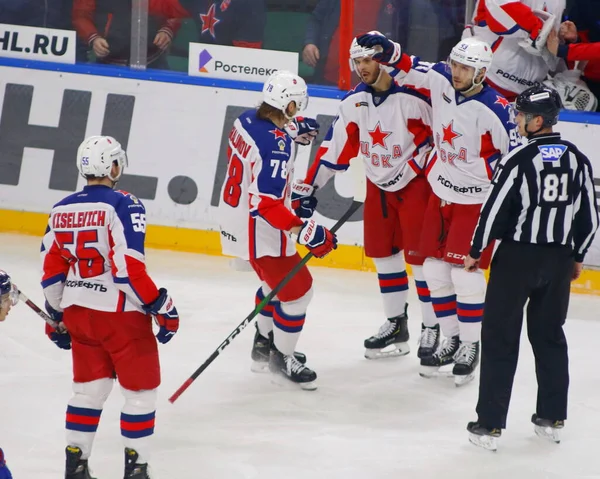 Federación Rusa San Petersburgo Palacio Deportes Hielo Hockey Liga Kontinental — Foto de Stock