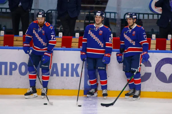 Från Ryska Federationen Sankt Petersburg Sportpalatset Hockey Kontinentala Hockeyligan Vanligt — Stockfoto
