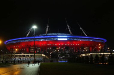 Rusya Federasyonu. Saint-Petersburg 'da. Gazprom Arena 'da. Futbol mu? 2020 Avrupa Şampiyonası elemeleri. 9 rauntluk grup I. Rusya Milli Takımı Belçika Milli Takımı. Rusya Milli Futbol Takımı 'nın oyuncusu, Gazprom Stadyumu