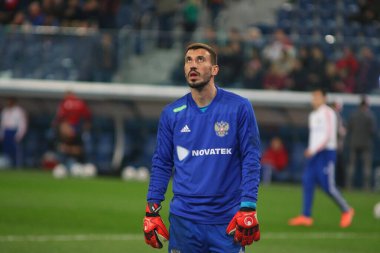 Rusya Federasyonu. Saint-Petersburg 'da. Gazprom Arena 'da. Futbol mu? 2020 Avrupa Şampiyonası elemeleri. 9 rauntluk grup I. Rusya Milli Takımı Belçika Milli Takımı. Rusya milli takımının oyuncusu Soslan Dzhanaev