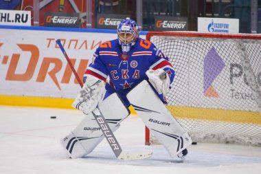 Rusya Federasyonu. Saint-Petersburg 'da. Buz Spor Sarayı. Hokey mi? Kontinental Hokey Ligi. Normal mevsim. KHL 2020 / 21 - SKA Saint Petersburg - Spartak Moskova. SKA Hokey Kulübü oyuncusu
