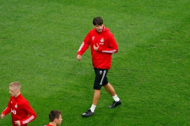 Saint Petersburg, Rusya - 2 Mayıs 2021: Futbol. Rusya Premier Ligi 2020-2021. 27 mermi. Zenit Futbol Kulübü - FC Lokomotiv. Vedran Chorluka 'nın Oyuncusu.