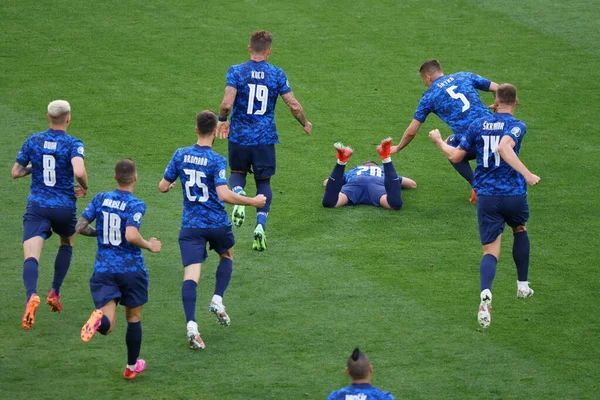 São Petersburgo Rússia Junho 2021 Futebol Campeonato Europeu Futebol 2020 — Fotografia de Stock