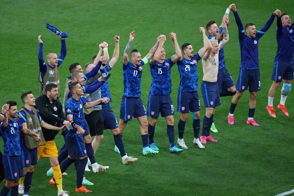 San Petersburgo Rusia Junio 2021 Fútbol Campeonato Europeo Fútbol 2020 — Foto de Stock