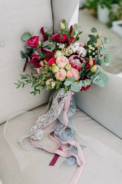 結婚式の花束のクローズアップショット — ストック写真