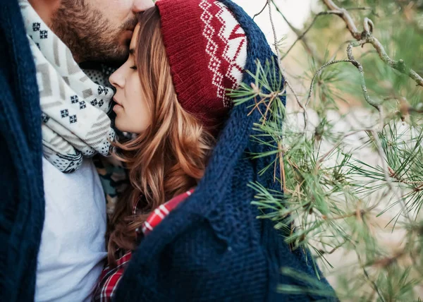 Belo Jovem Casal Passar Tempo Juntos Livre — Fotografia de Stock