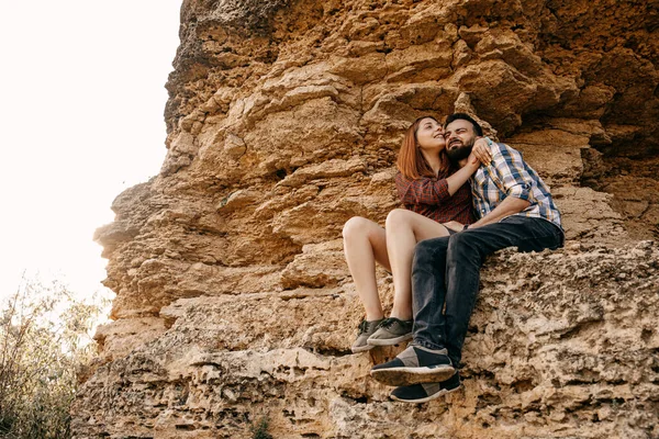 Mooi Jong Paar Van Jonge Man Vrouw Besteden Tijd Samen — Stockfoto