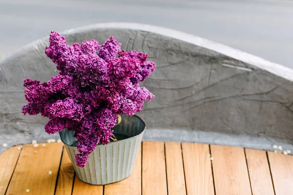 Gros Plan Sur Beau Bouquet Lilas — Photo