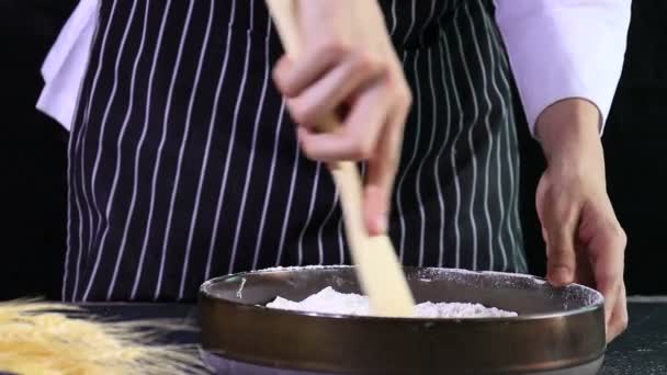 Persiapan Membuat Roti — Stok Video