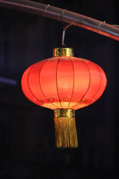 Lanterna Chinesa Vermelha Para Ano Novo Chinês Evento Ritual — Fotografia de Stock