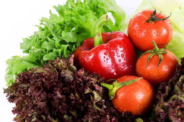 Close Fresh Organic Vegetable Salad — Stock Photo, Image