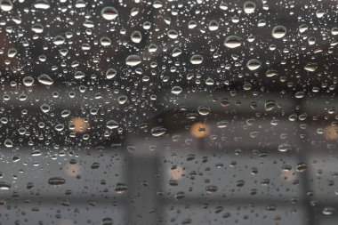 Pencereye Yağmur Damlalarını Kapat