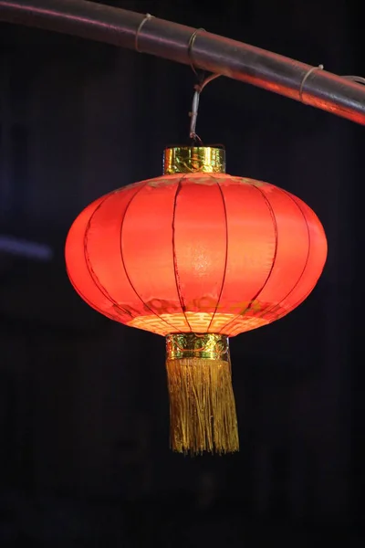 Chinesische Rote Laterne Aus Nächster Nähe — Stockfoto