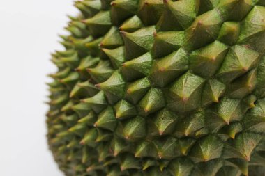 Tropikal Meyve 'yi beyaz arkaplanda kapat Durian.