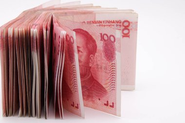 Çin Banka Notu, 100 Renminbi, beyaz arka planda
