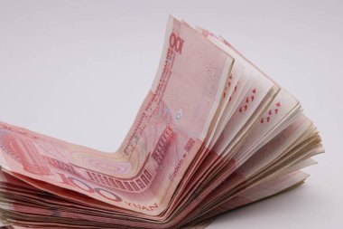Çin Banka Notu, 100 Renminbi, beyaz arka planda