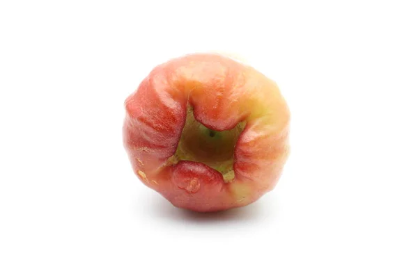 Közelkép Rose Apple Fruit Fehér Háttér — Stock Fotó