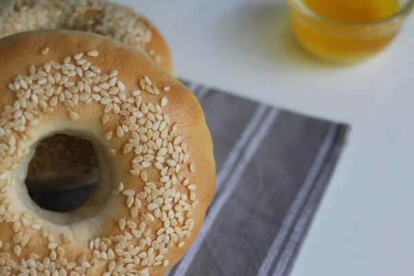 Close up Bagel Bread 