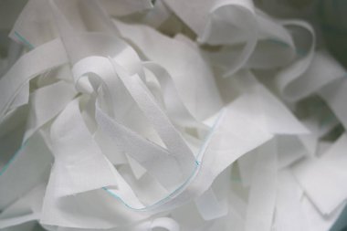 Arkaplan için beyaz Buruşuk kumaş