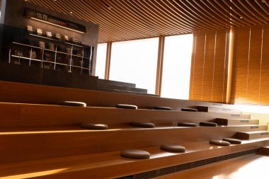 Chengdu Xinglong Gölü CITIC Kitapevi, Çin 'in Tianfu Yeni Bölgesi' nde Xinglong Gölü kıyılarında yer almaktadır. Bu fotoğraf 9 Temmuz 2025 tarihinde çekilmiştir. Chengdu, Çin