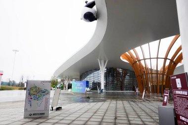 Mianyang Çin Dev Panda Bahçesi bu fotoğraf 3 Ocak 2026 'da, Mianyang City, Sichuan, Çin' de çekildi.